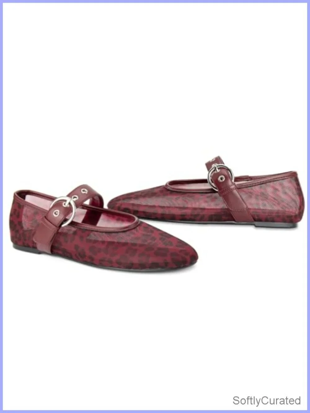 Mesh Ballet Flats Round Toe Mary Jane Shoes